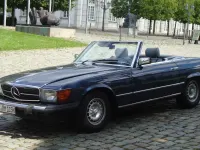 Usata Mercedes SL380 158 CV (116 kW) 1982 Blu Cabrio