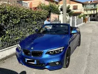 Usata BMW 218 M Sport 136 CV (100 kW) 2018 Blu/azzurro Cabrio