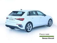 Usata Audi A3 S-Line 150 CV (110 kW) 2021 Bianco Berlina