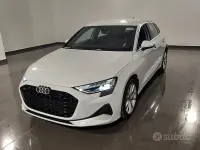Usata Audi A3 Advanced 150 CV (110 kW) 2025 Bianco Berlina