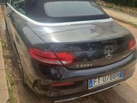 Usata Mercedes C220 Premium 194 CV (142 kW) 2019 Nero Cabrio