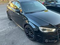 Usata Audi A3 S-Line 150 CV (110 kW) 2014 Nero Berlina