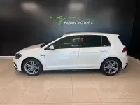 Usata VW Golf VII R-line 150 CV (110 kW) 2018 Bianco Berlina