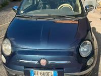 Usata Fiat 500 69 CV (50 kW) 2009 Blu Cabrio