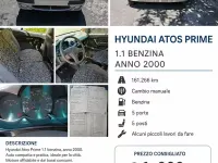 Usata Hyundai Atos Prime 59 CV (43 kW) 2000 Grigio Utilitaria