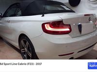 Usata BMW 218 Sport Line 2017 Bianco Cabrio