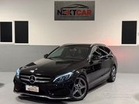 Usata Mercedes C220 AMG line 170 CV (125 kW) 2017 Nero Station wagon