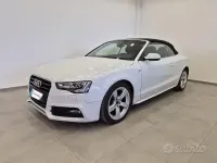 Usata Audi A5 Cabriolet S-Line 190 CV (139 kW) 2015 Bianco Cabrio