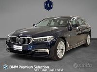 Usata BMW 520 Luxury Line 190 CV (139 kW) 2018 Blu Station wagon