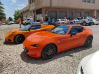 Usata Mazda MX5 184 CV (135 kW) 2019 Arancione Cabrio