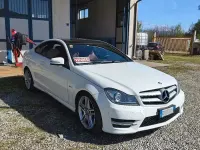 Usata Mercedes C220 170 CV (125 kW) 2012 Bianco Coupé