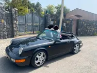 Usata Porsche 964 250 CV (183 kW) 1991 Nero Cabrio