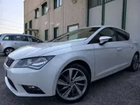 Usata Seat Leon 105 CV (77 kW) 2014 Bianco Berlina