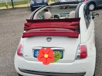 Usata Fiat 500C Lounge 95 CV (69 kW) 2011 Bianco Cabrio