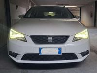 Usata Seat Leon ST Style 110 CV (80 kW) 2016 Bianco Station wagon