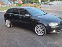 Usata Audi A3 Sportback S-Line 140 CV (102 kW) 2012 Nero Utilitaria