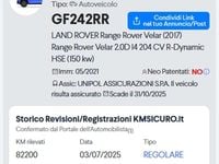 Usata Land Rover Range Rover Velar 204 CV (150 kW) 2021 Silver blu SUV