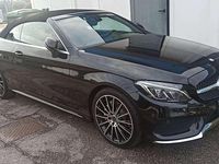 Usata Mercedes C220 170 CV (125 kW) 2017 Nero Cabrio