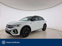 Usata VW T-Roc R-line Plus 150 CV (110 kW) 2025 Pure white nero SUV