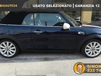 Usata Mini Cooper D Cabriolet 116 CV (85 kW) 2017 Blu Cabrio