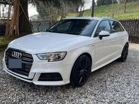 Usata Audi A3 S-Line 110 CV (80 kW) 2017 Bianco Berlina