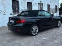 Usata BMW 218 Advantage 150 CV (110 kW) 2016 Nero Cabrio