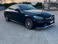 Usata Mercedes C220 Premium 170 CV (125 kW) 2017 Blu Coupé