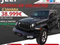 Usata Jeep Wrangler Unlimited Sahara 200 CV (147 kW) 2018 Grigio SUV