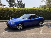 Usata Mazda MX5 110 CV (80 kW) 1998 Verde Cabrio