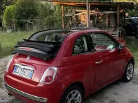 Usata Fiat 500C Lounge 105 CV (77 kW) 2011 Rosso Cabrio