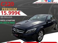 Usata Mercedes C220 Premium 169 CV (124 kW) 2018 Blu Berlina