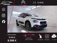 Usata Citroën C3 Shine 75 CV (55 kW) 2018 Bianco Utilitaria