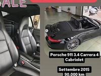 Usata Porsche 911 Carrera 4 Cabriolet 350 CV (257 kW) 2015 Nero Cabrio