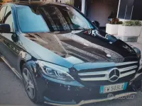 Usata Mercedes C220 AMG line 170 CV (125 kW) 2014 Nero Berlina