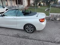 Usata BMW 220 Luxury Line 190 CV (139 kW) 2016 Bianco Cabrio