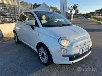 Usata Fiat 500 Lounge 69 CV (50 kW) 2009 Bianco Cabrio