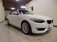 Usata BMW 218 Advantage 150 CV (110 kW) 2016 Bianco perla metallizzato Cabrio