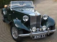 Usata MG TD 69 CV (50 kW) 1953 Verde Cabrio