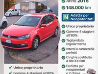 Usata VW Polo Comfortline 75 CV (55 kW) 2016 Rosso Berlina