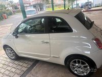Usata Fiat 500 69 CV (50 kW) 2009 Bianco Cabrio