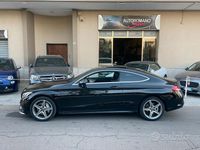 Usata Mercedes C220 Premium 170 CV (125 kW) 2018 Nero Coupé