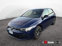 Usata VW Golf VIII Life 110 CV (80 kW) 2022 Blu Berlina