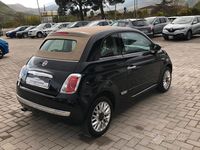 Usata Fiat 500C Lounge 95 CV (69 kW) 2015 Nero Cabrio