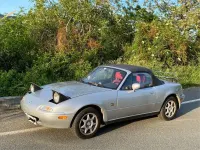 Usata Mazda MX5 90 CV (66 kW) 1996 Argento Cabrio