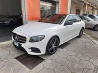 Usata Mercedes E220 AMG line 194 CV (142 kW) 2017 Bianco Berlina