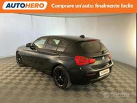 Usata BMW 118 Advantage 136 CV (100 kW) 2017 Nero Utilitaria
