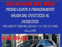 Usata Peugeot 308 Allure 131 CV (96 kW) 2022 Argento Berlina