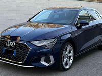 Usata Audi A3 Advanced 150 CV (110 kW) 2022 Blu/azzurro Berlina