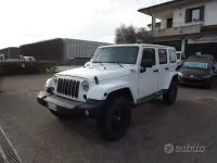 Usata Jeep Wrangler Unlimited Sahara 200 CV (147 kW) 2012 Bianco SUV