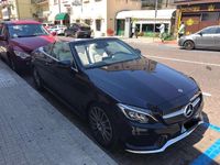 Usata Mercedes C220 Premium Plus 170 CV (125 kW) 2018 Blu/azzurro Cabrio